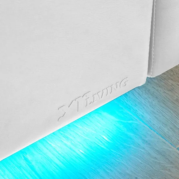 XR Living Ava TV Bed with LED Lights and TV Mount 6