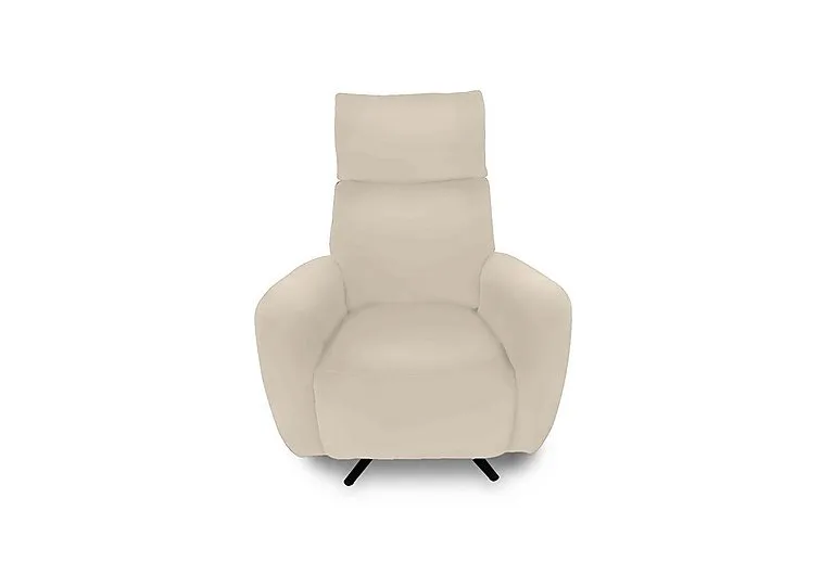 Designer Chair Collection Granada Leather Power Recliner Swivel Chair with Massage Feature - BV Bisque