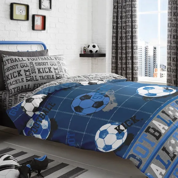 Football Duvet Cover and Pillowcase Set 1