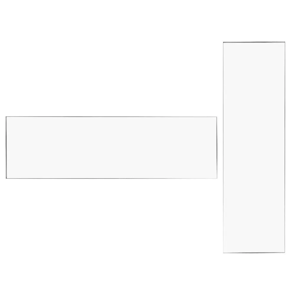 Heal's Fine Edge Mirror Rectangle 170x50cm Silver 1