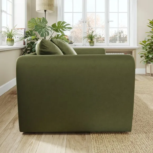 Blake Curved Arm Opulent Velvet 2 Seater Sofa 2