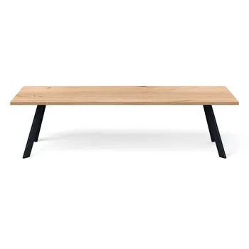 Heal's Madrid Table 280x90cm Blonde Oak Chamfered Edge Filled 1