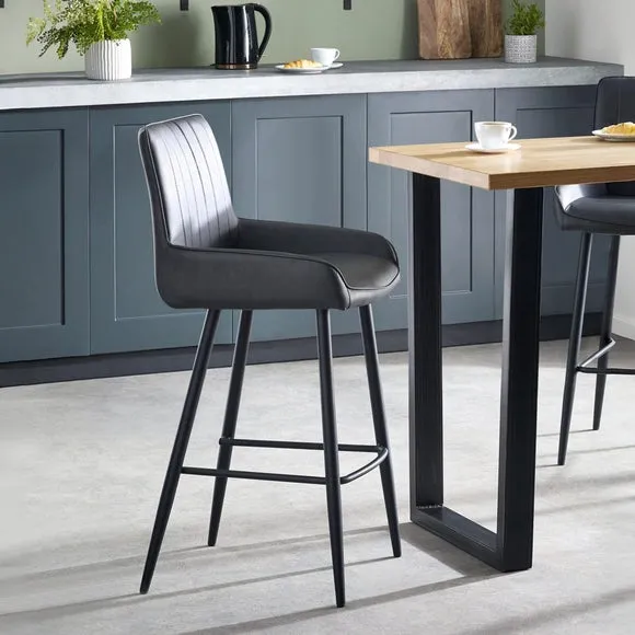 Soho Bar Stool, Faux Leather 2