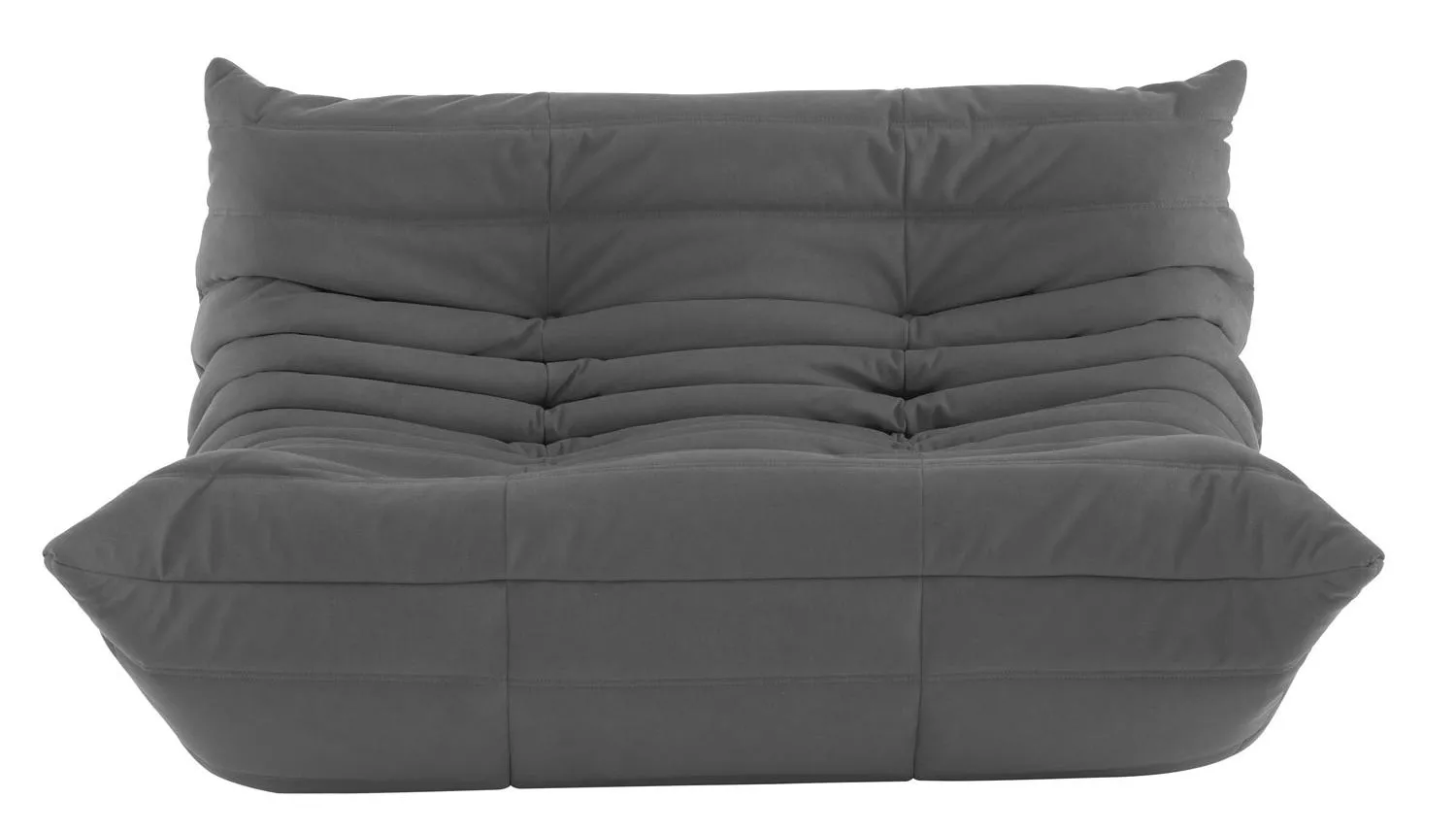 Ligne Roset Togo 2 Seater Sofa Alcantara Chic Grey