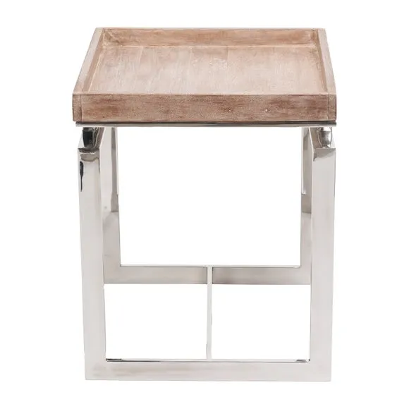 Evelyn Natural Antique Side Table, Mango Wood 6