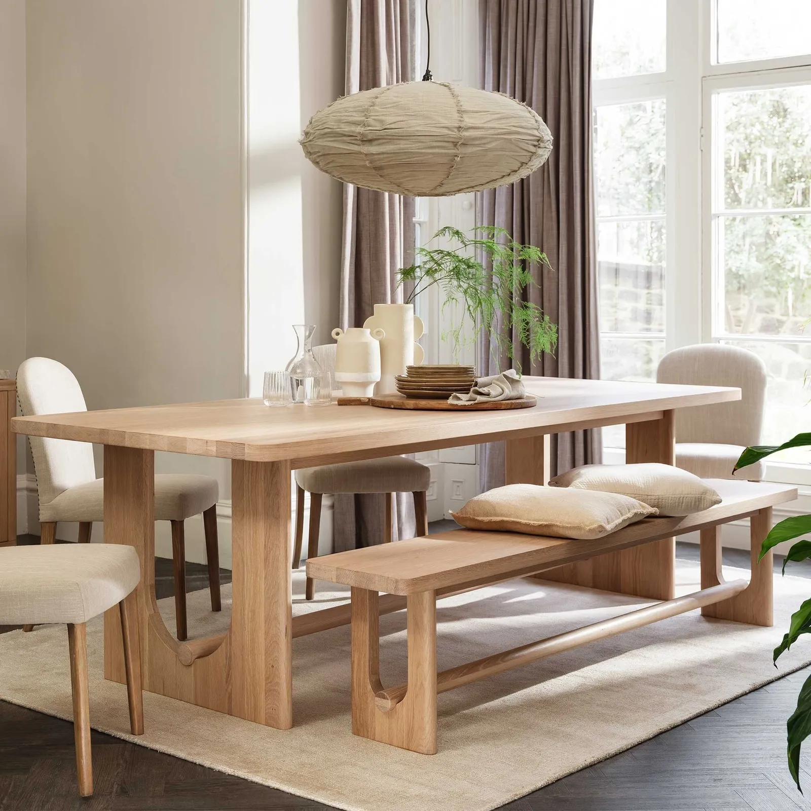 Olav Dining Bench 200Cm, Brown Oak | W200cm | Barker & Stonehouse 2