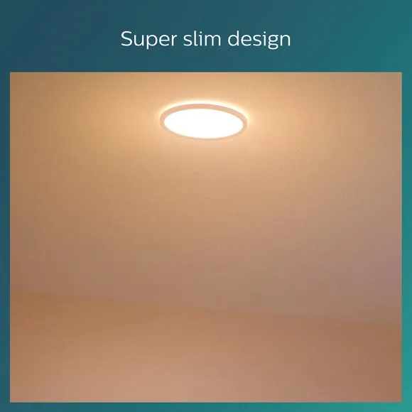 Philips Warm White Superslim Integrated LED Flush Ceiling Light 6