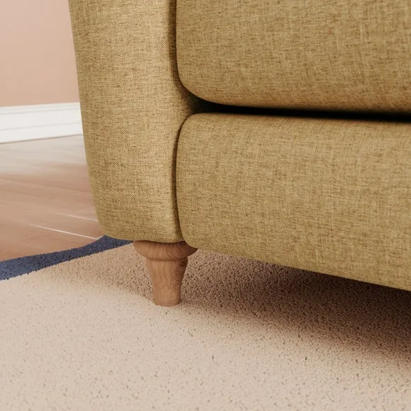 Hattie Slub Faux Linen Corner Sofa 5