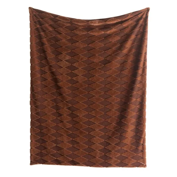 Appletree Cosy Diamond Boucle Throw Blanket 150cm x 200cm 2