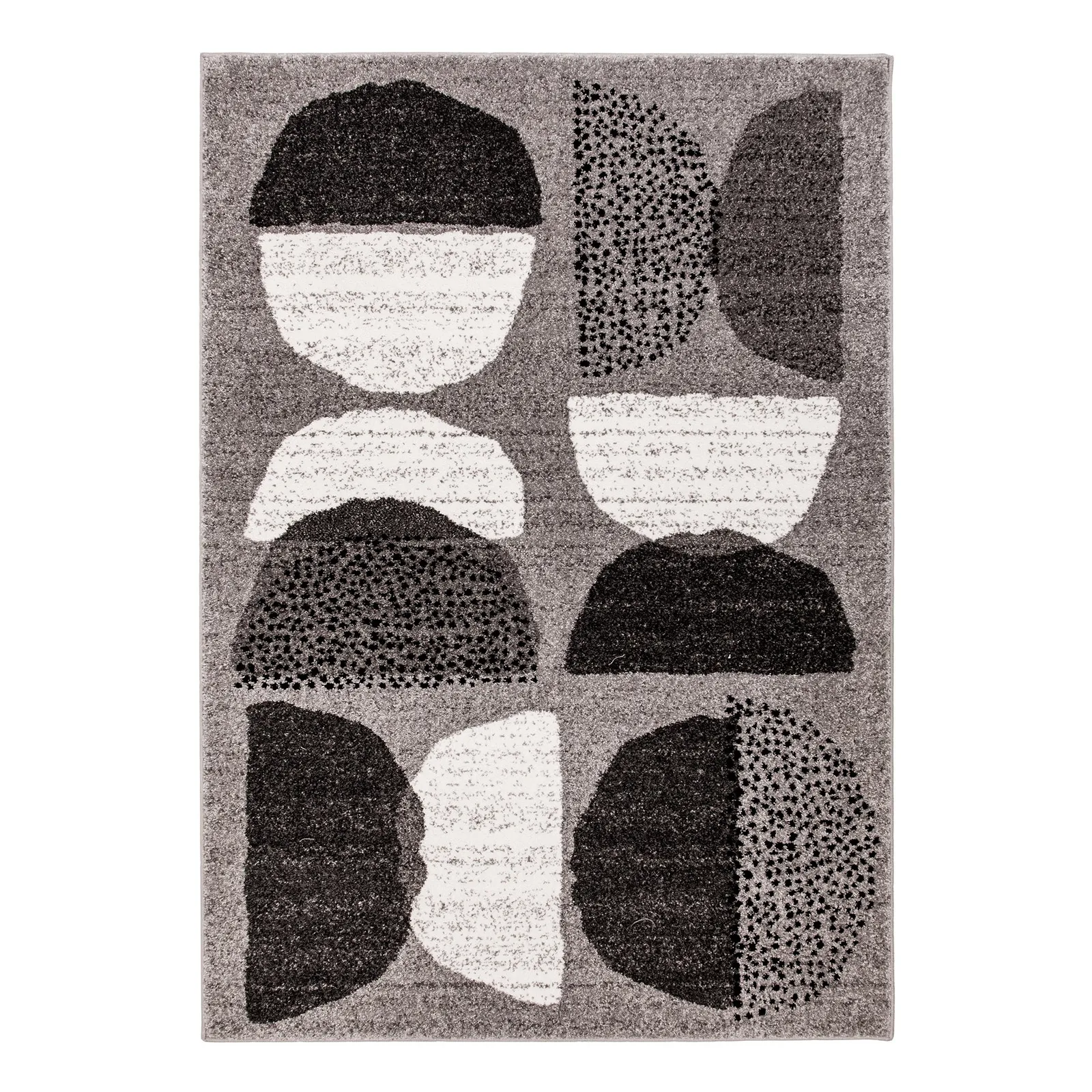 Elements Grey Alton Geometric Rug Grey
