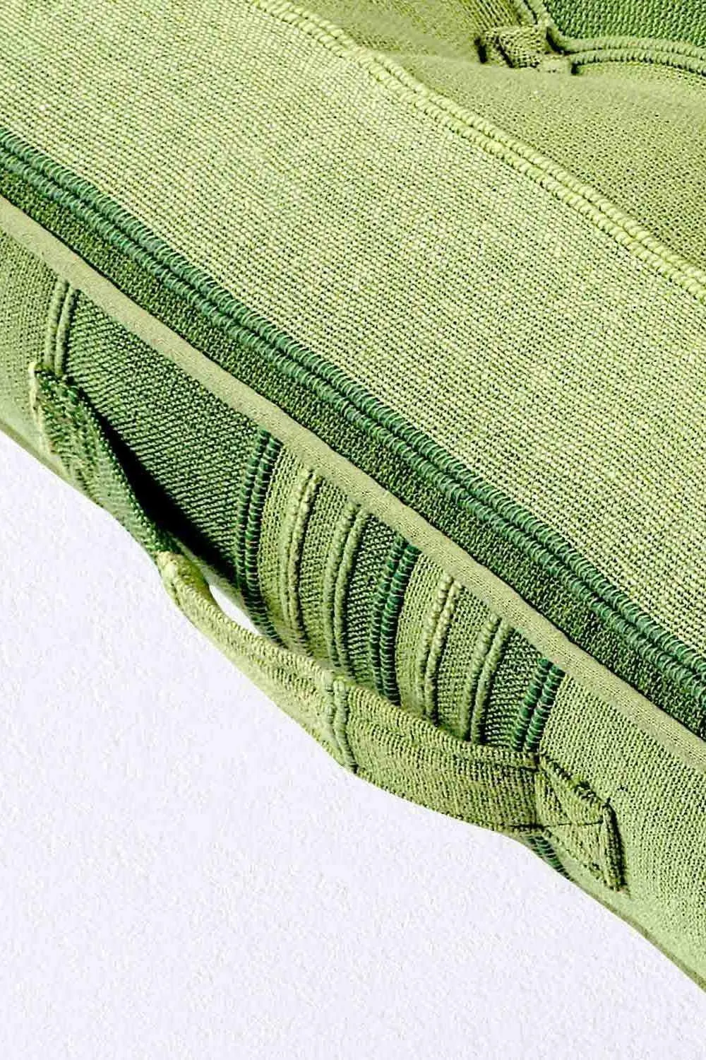 Homescapes Morocco Striped Cotton Floor Cushion in Green 4