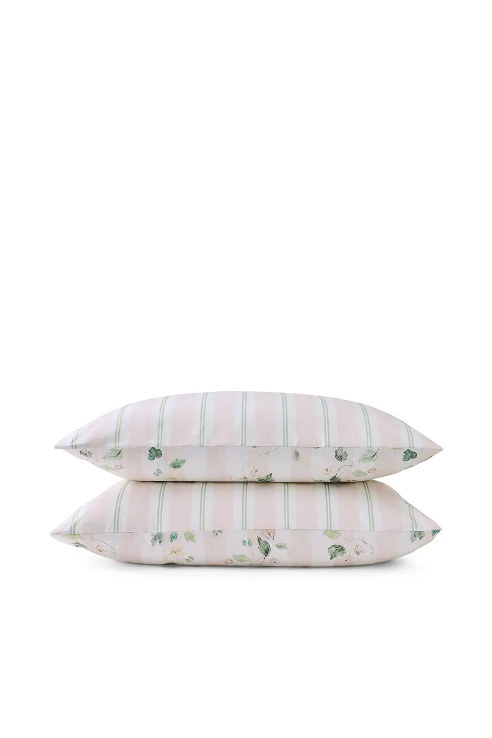 CHRISTY 'Snowdrops' Winter Bloom Reversible Cotton Standard Pillowcase Pair in White 3