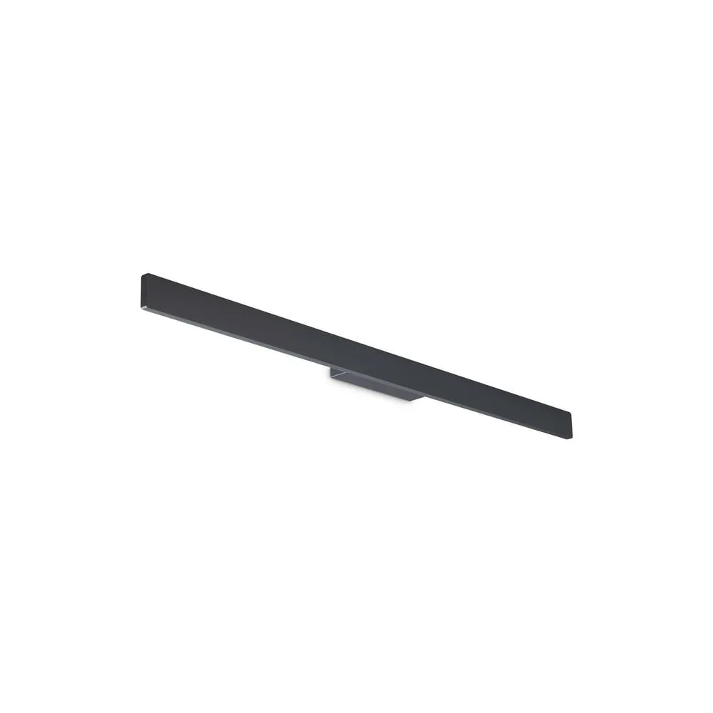 Netlighting Linea Outdoor Flush Wall Lamp Anthracite 1950Lm 3000K IP54 in Black