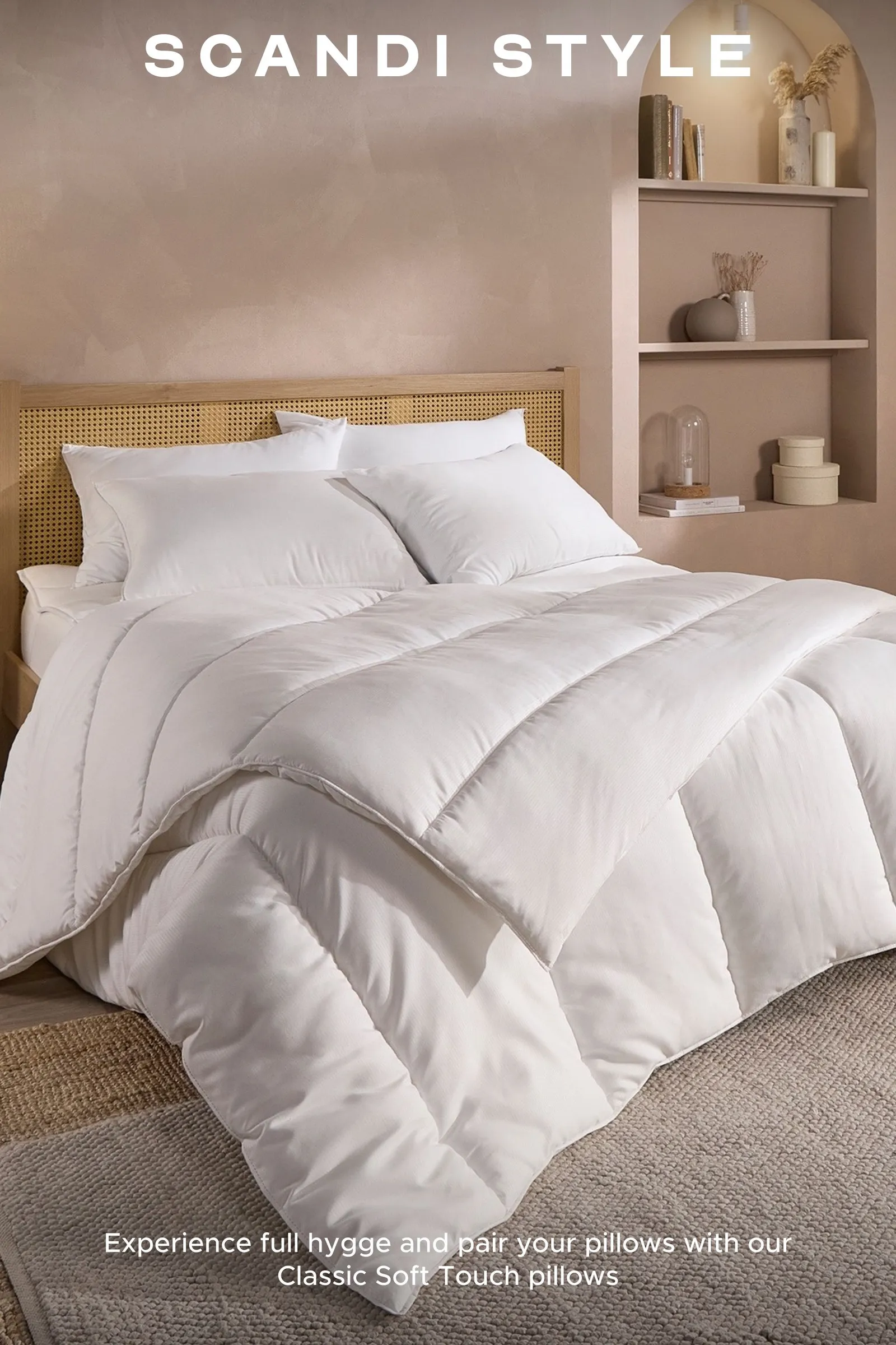 Snuggledown Scandinavian Classic Soft Touch 13.5 Tog Winter Duvet in White 6