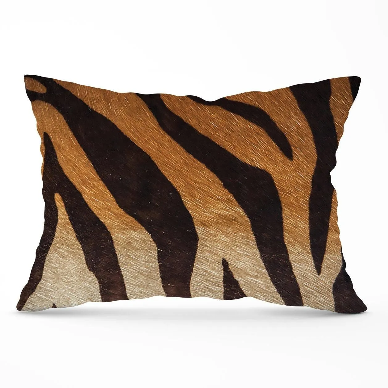 Warren Reed - Designer Tiger Skin Print Cushions in Brown