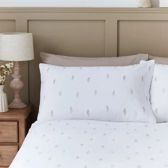 Harper Stem Floral 144 Thread Count 100% Cotton Duvet Cover & Pillowcase Set 4