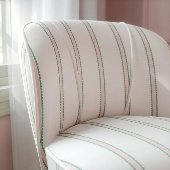 Elsie Scallop Stripe Cocktail Chair 3