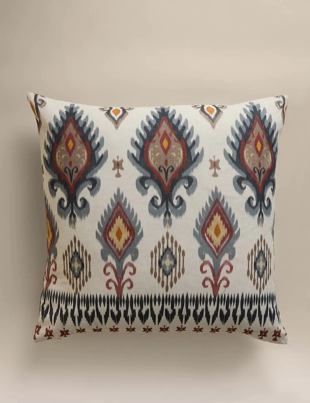 M&S Pure Cotton Geometric Cushion Cover Multi