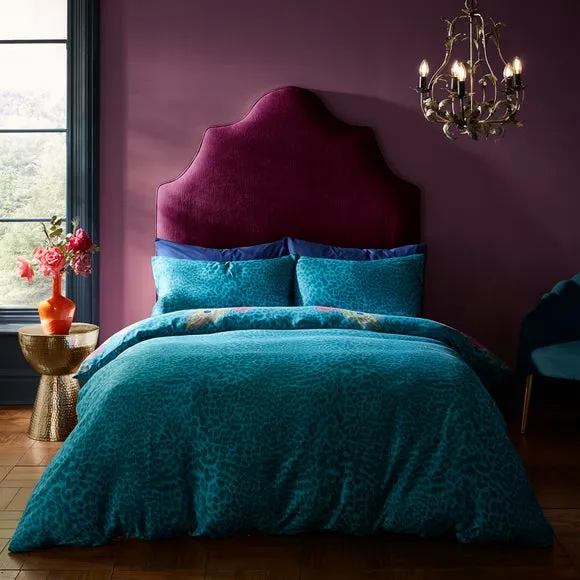 Matthew Williamson Xanadu Peacock 100% Cotton Duvet Cover & Pillowcase Set 3