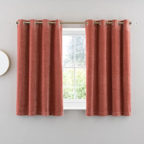 Vintage Chenille Eyelet Curtains 5
