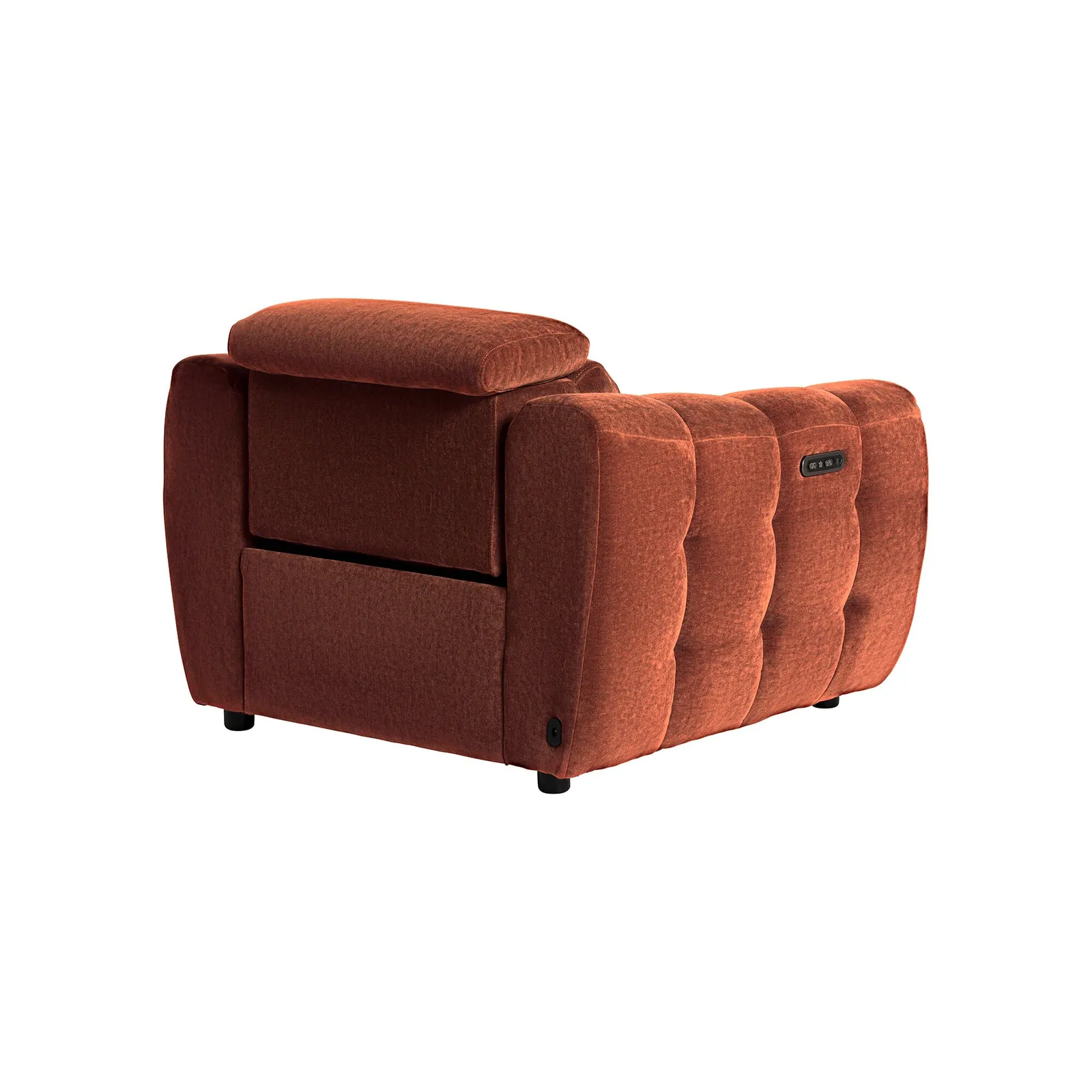 Montgomery Power Recliner Chair & Headrest, Red Fabric | Barker & Stonehouse 5