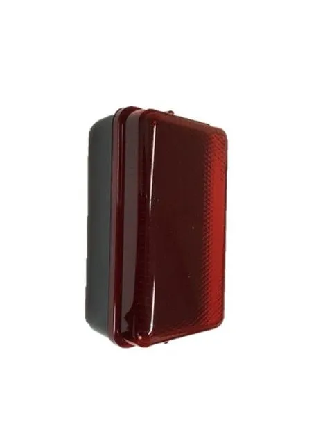 Netlighting LED Security Amenity Bulkhead Black Base with Red Diffuser 230V IP54 5W
