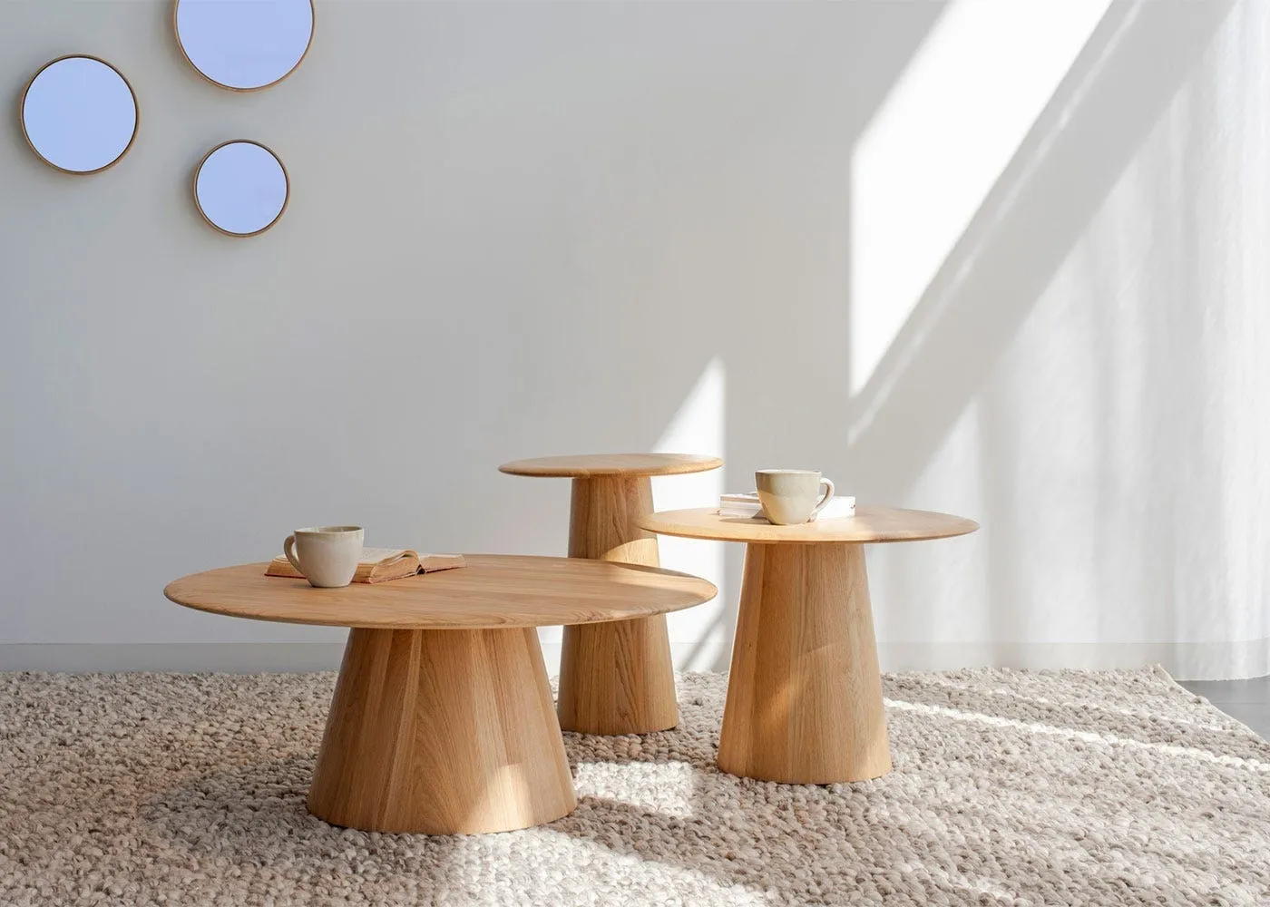 Gazzda Mushroom Coffee Table in Natural oiled Oak 3
