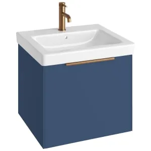 Concept Matt Blue S3 Vanity Unit & Basin - 600mm