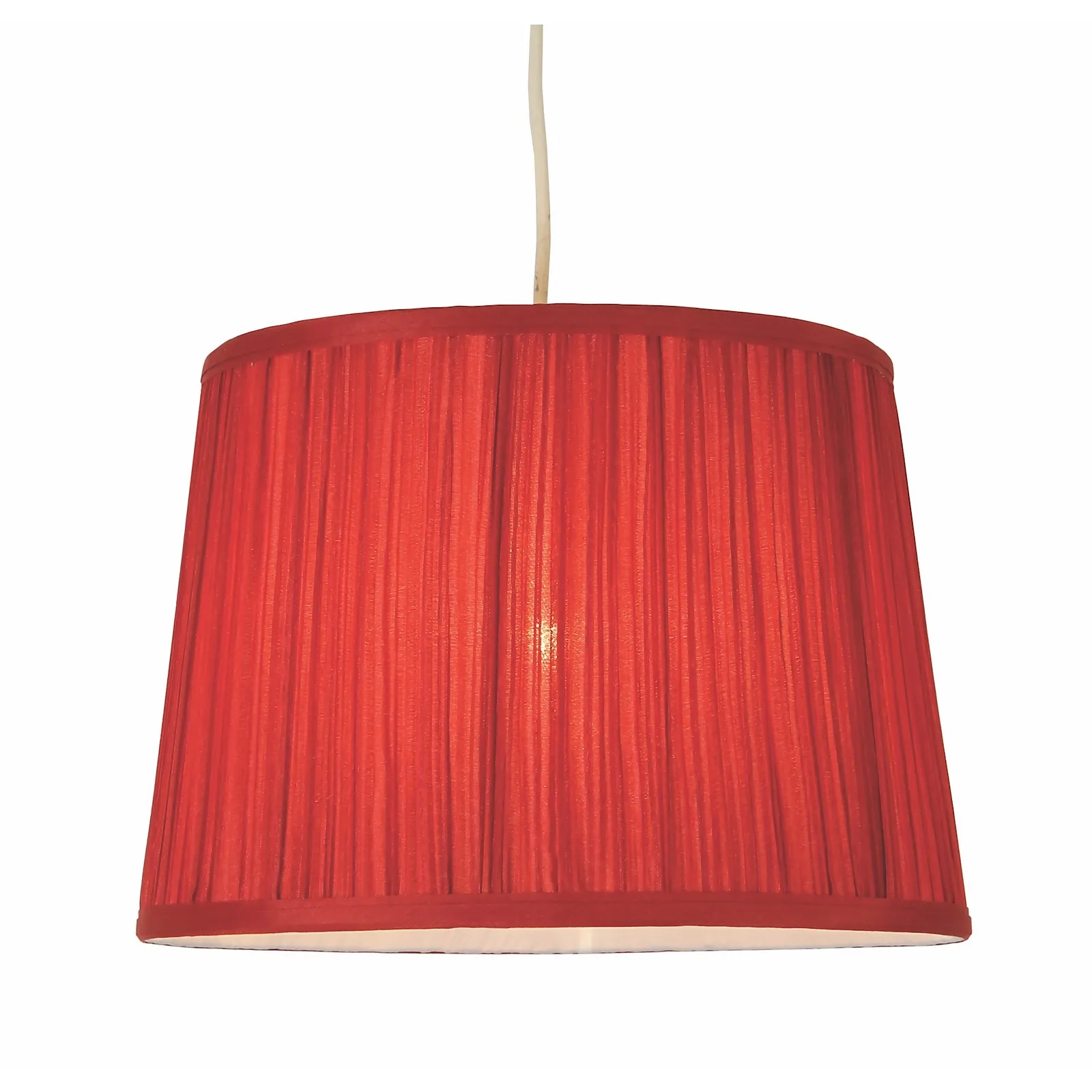 Freya Mushroom Pleat Lamp Shade - Berry