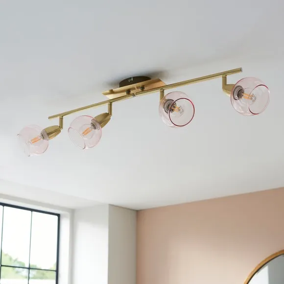 Tia 4 Light Semi Flush Spotlight Bar 2