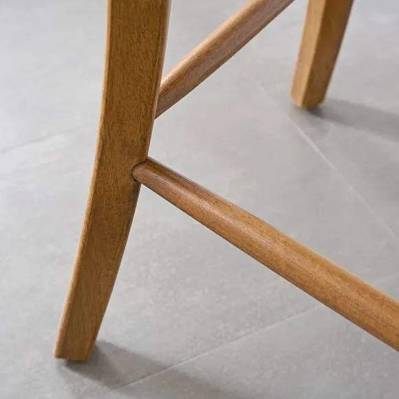 Betty Counter Height Bar Stool, Tiny Stripe Fabric 4