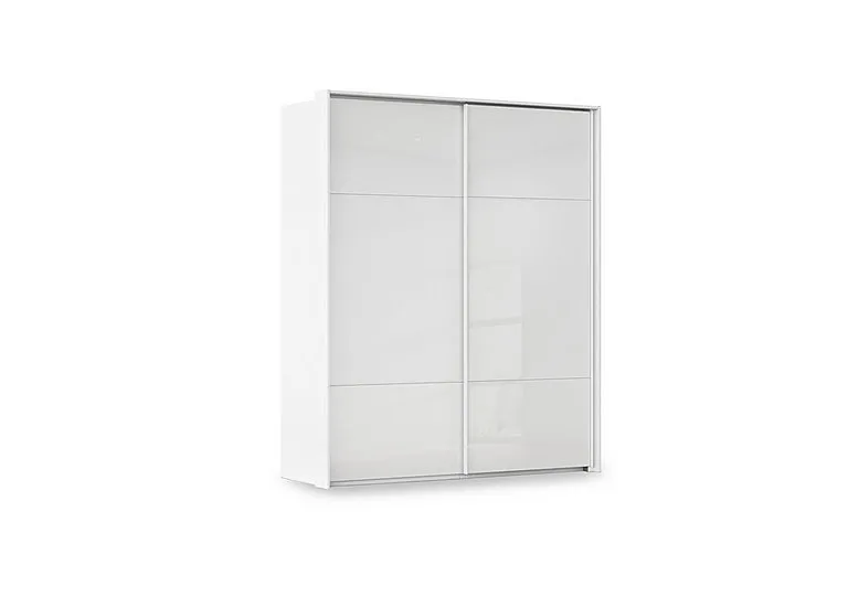 Haven 210cm 2 Door Slider Wardrobe with Glass Doors