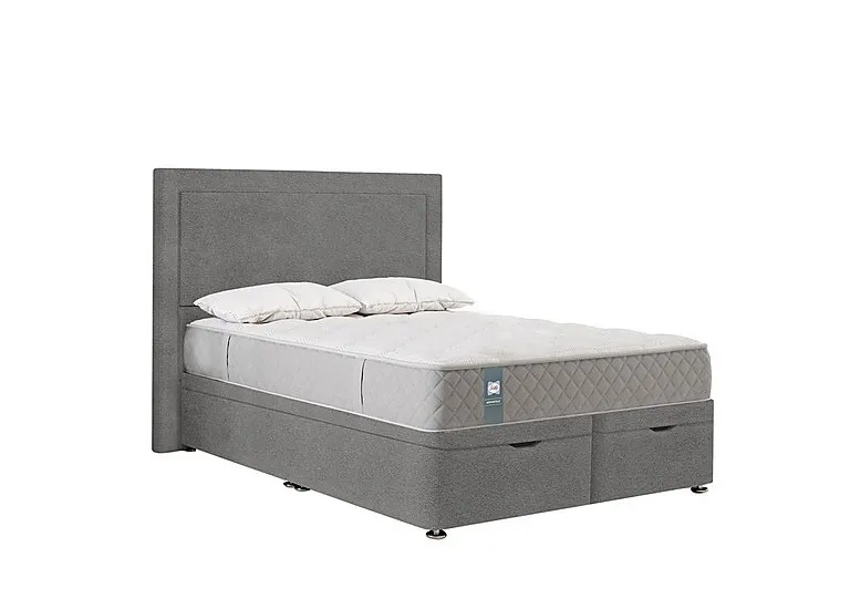 Claremont Ottoman Divan Set - King Size - Wool Silver Fox
