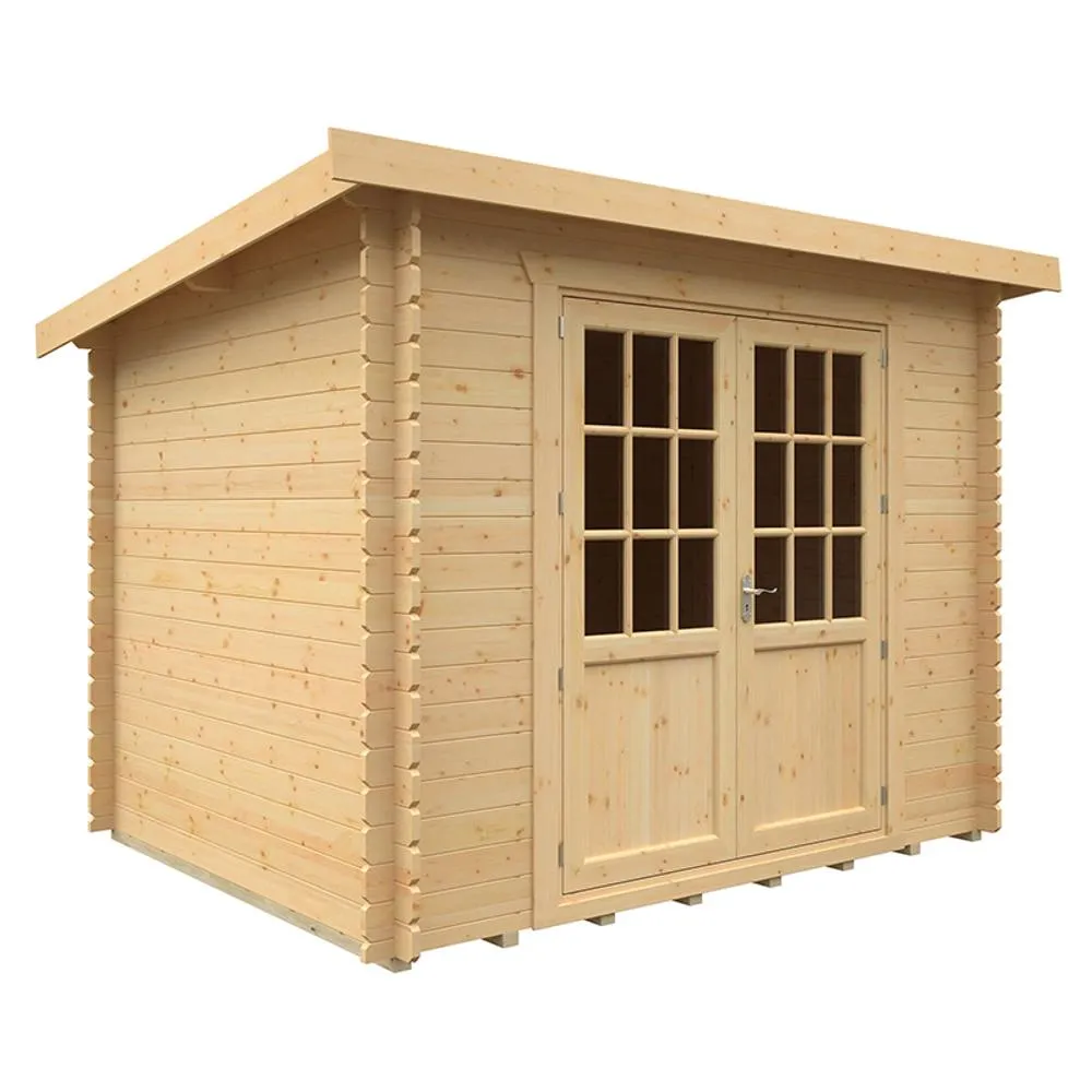 Buttercup Farm 10x8 The Kingsley 28mm Cabin - L295 x W235 x H232.8 cm in Natural