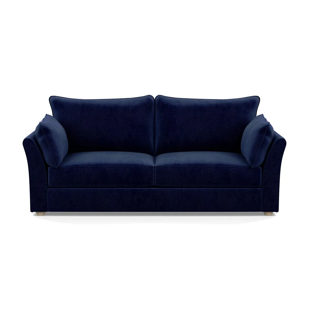 Heal's Tailor 4 Seater Sofa Smart Luxe Velvet Midnight Natural Beech Feet 1