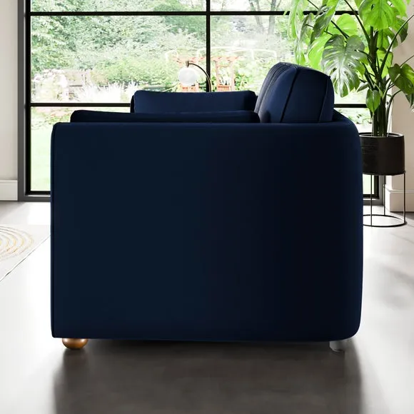 Zoe II Velvet 2 Seater Sofa 3