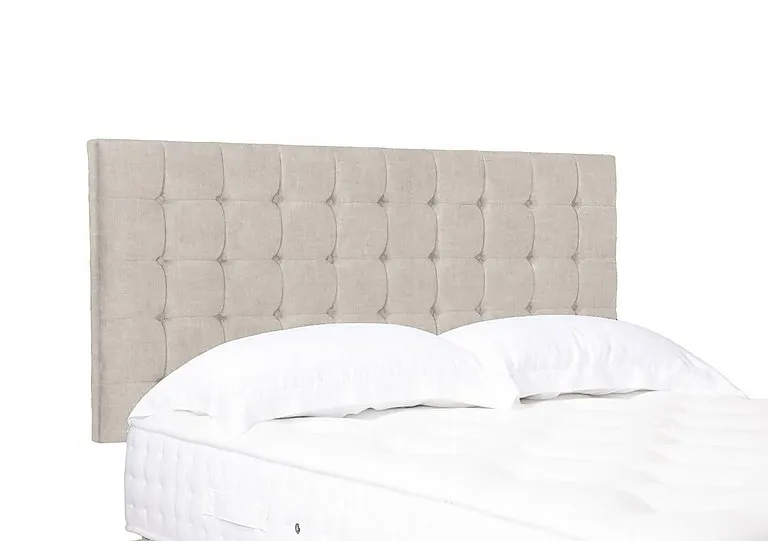 Artisan Collection Dot Standard Strutted Headboard - Single - Lace Ivory