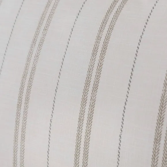 Pia Slub Stripe 100% Cotton Duvet Cover & Pillowcase Set 5