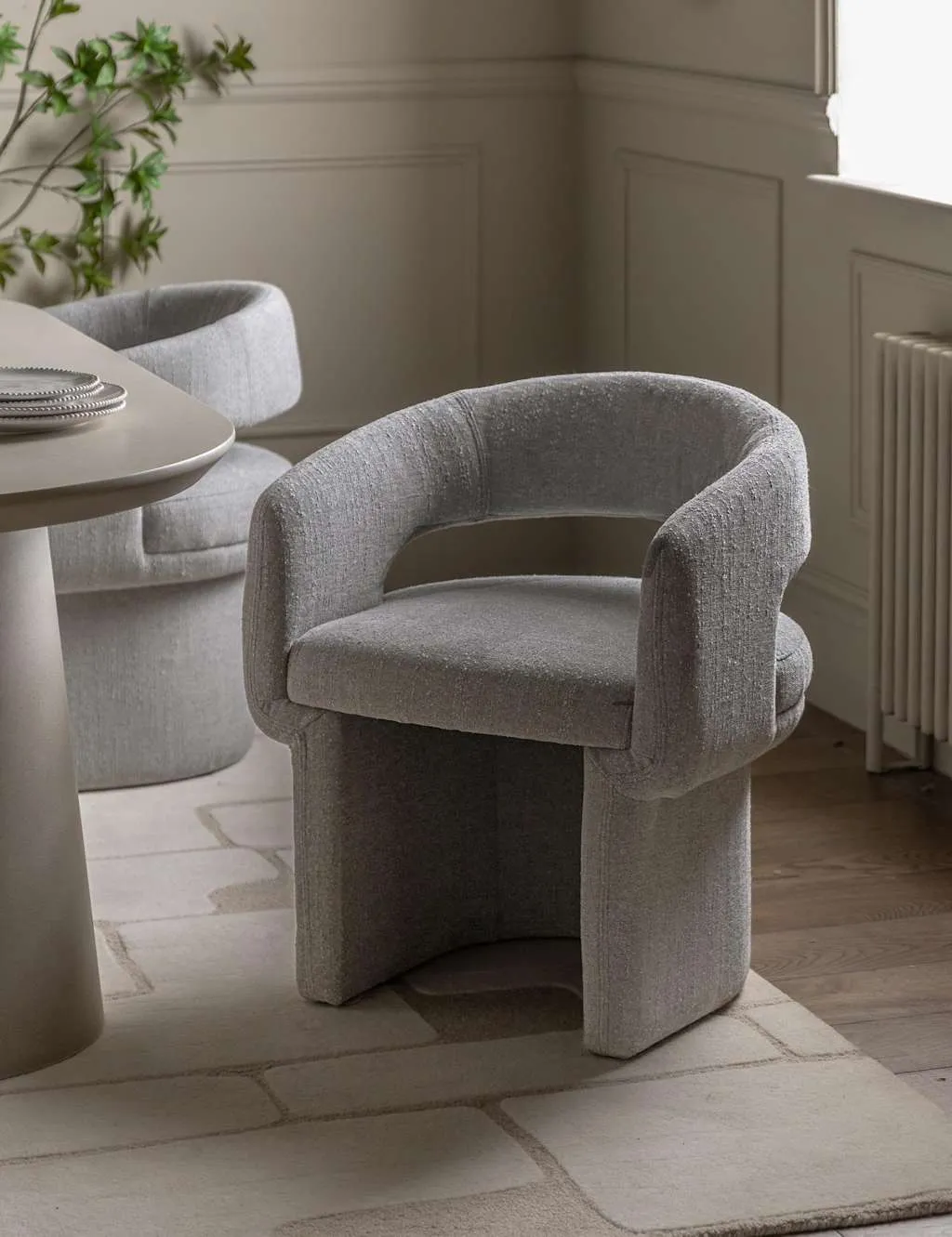 Gallery Direct Sloane Fabric Dining Chair Grey