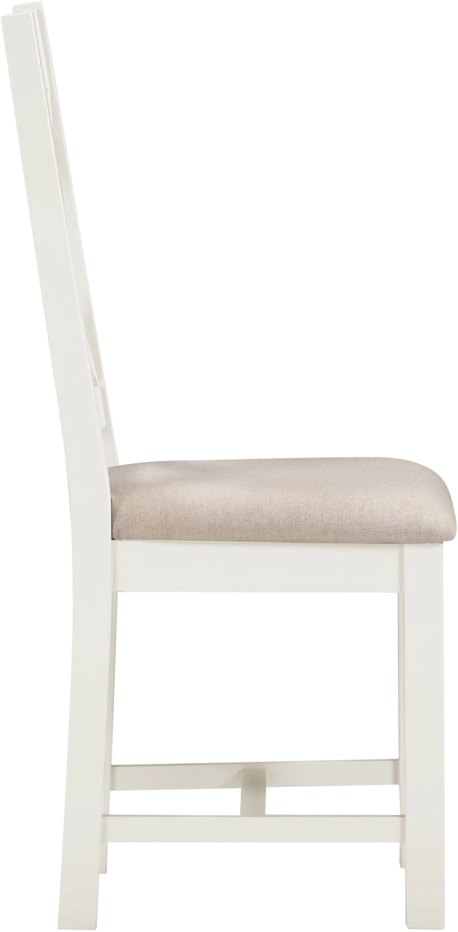 Seconique Windsor Ivory Cross Back Chair (Box of 2) 4