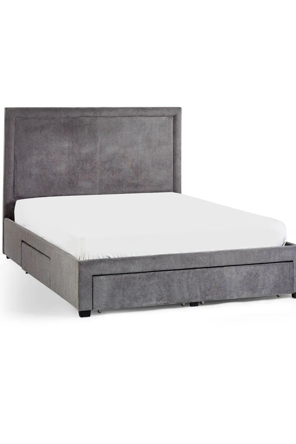 Julian Bowen Mayfair Upholstered Storage Bed with 4 Drawers in Grey 4