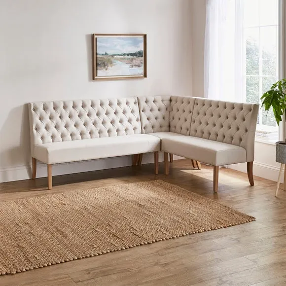 Darcy Corner Dining Bench, Flatweave 2