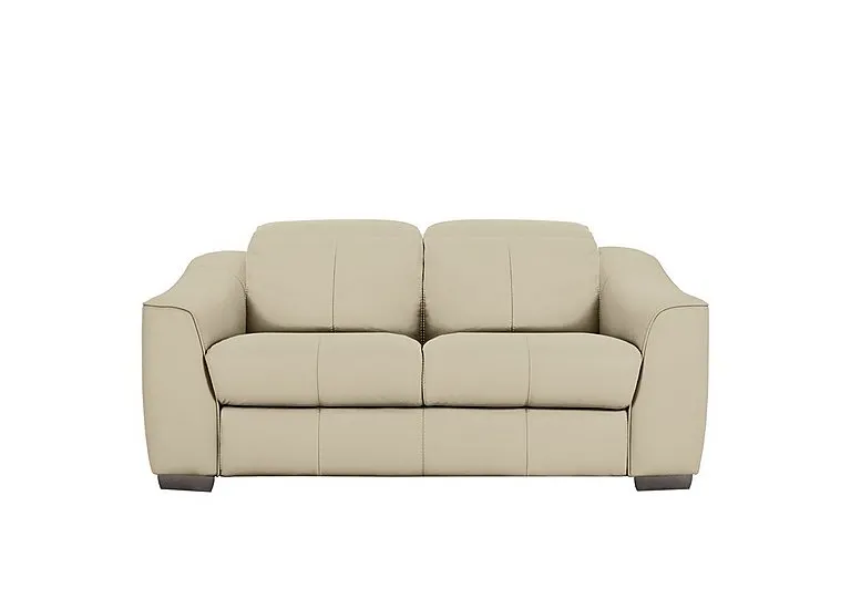 Xavier 2 Seater NC Leather Sofa - NC Bisque