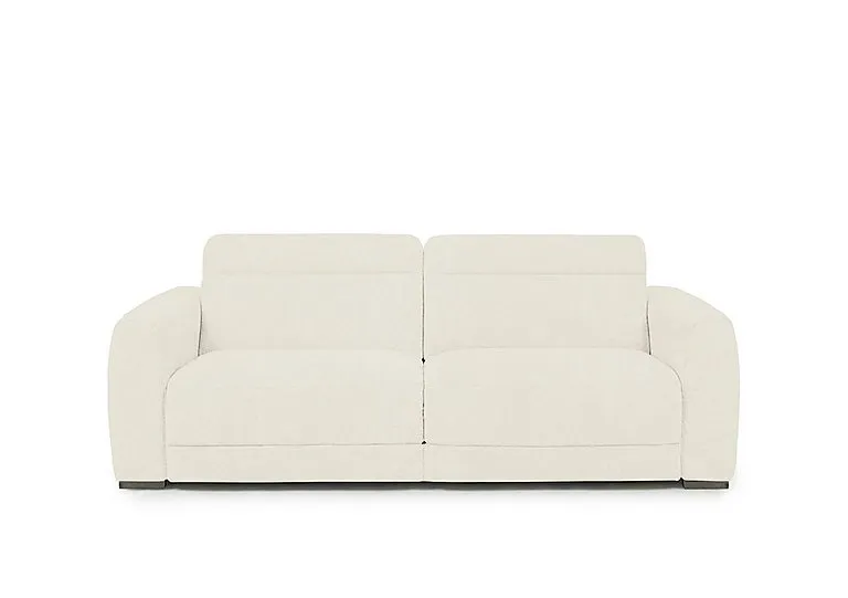 Edison Fabric 3 Seater Sofa - Cream - Sofas and Armchairs