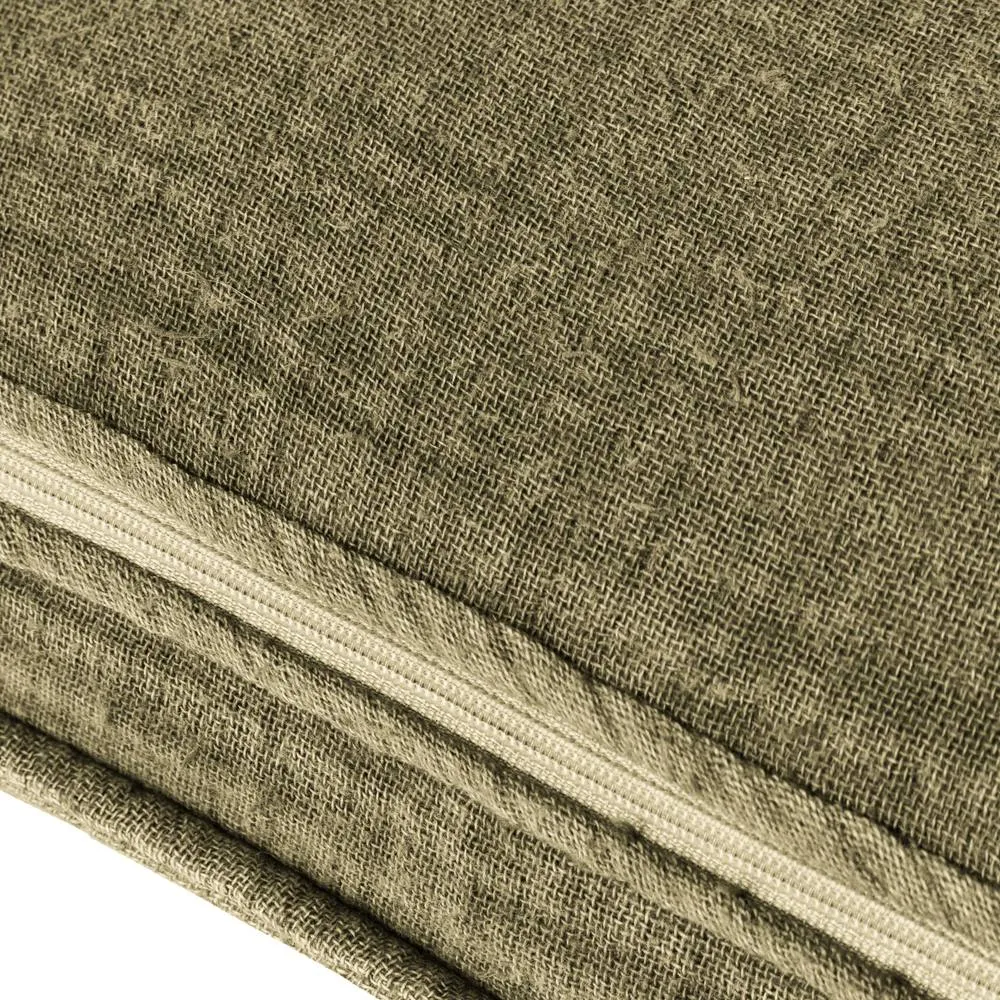 Yard Ribble 100% Cotton Acid Wash Cushion in Khaki 6