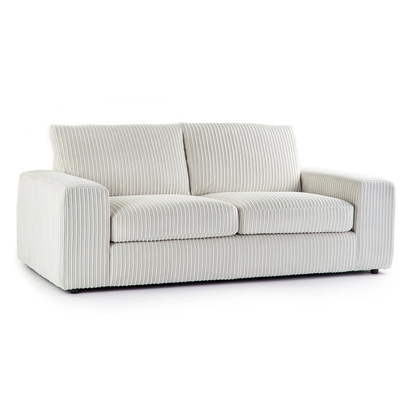 Champ Fabric 3 Seater Sofa Cream