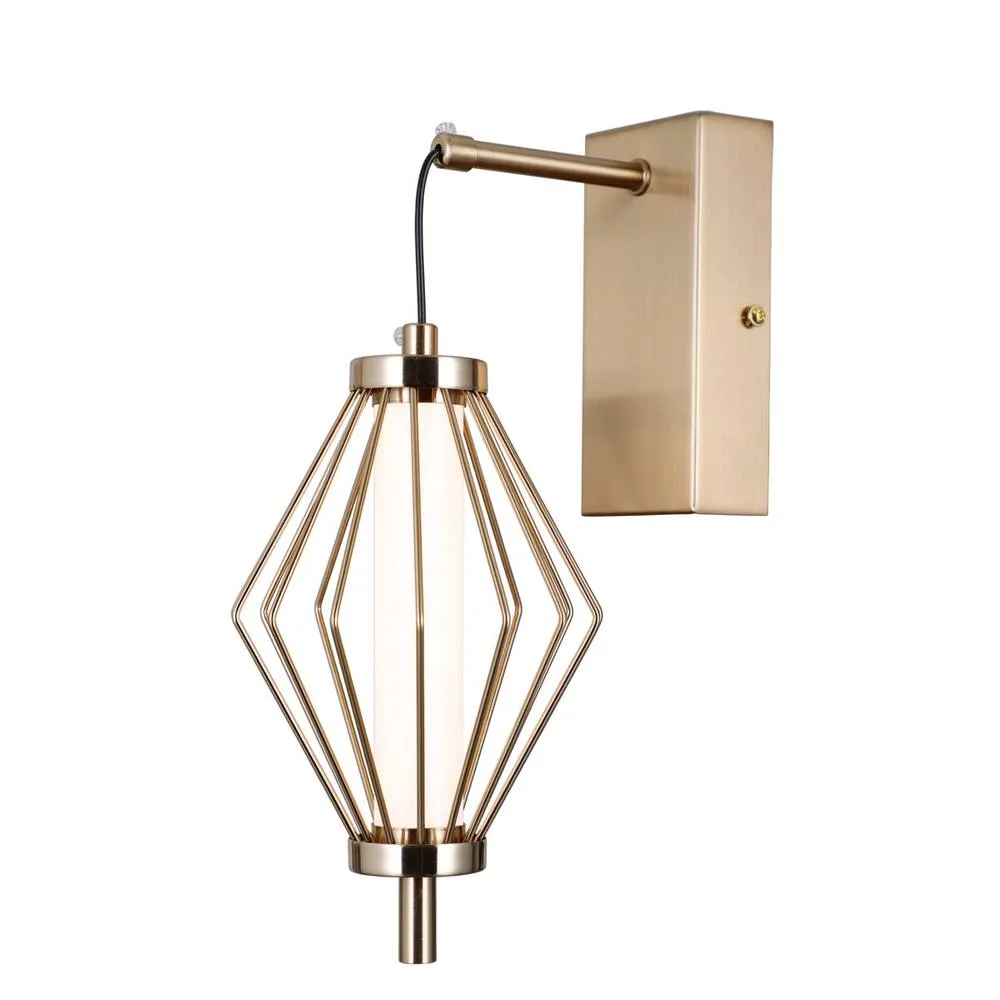 Netlighting Sevil Diamond Wall Lamp Gold 3000K Warm White 2