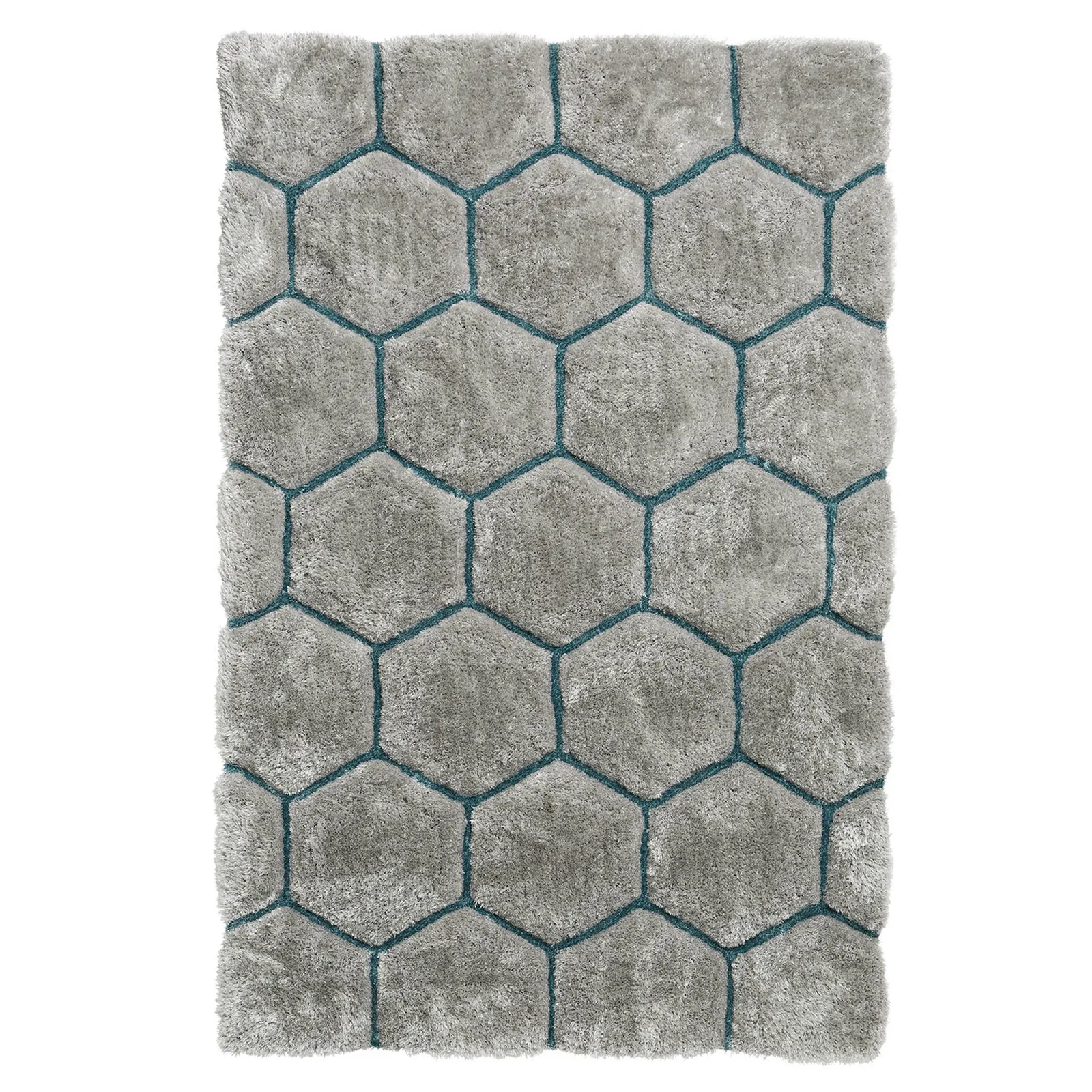 Noble House Honeycomb Rug Grey