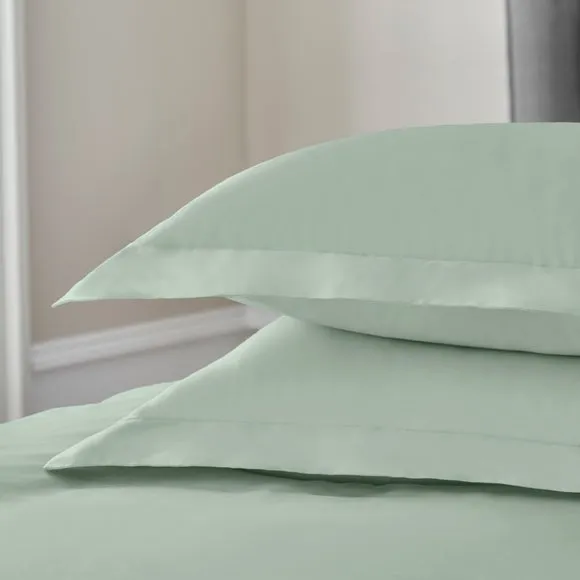 Dorma Crisp & Fresh 400 Thread Count Egyptian Cotton Percale Continental Pillowcase 3