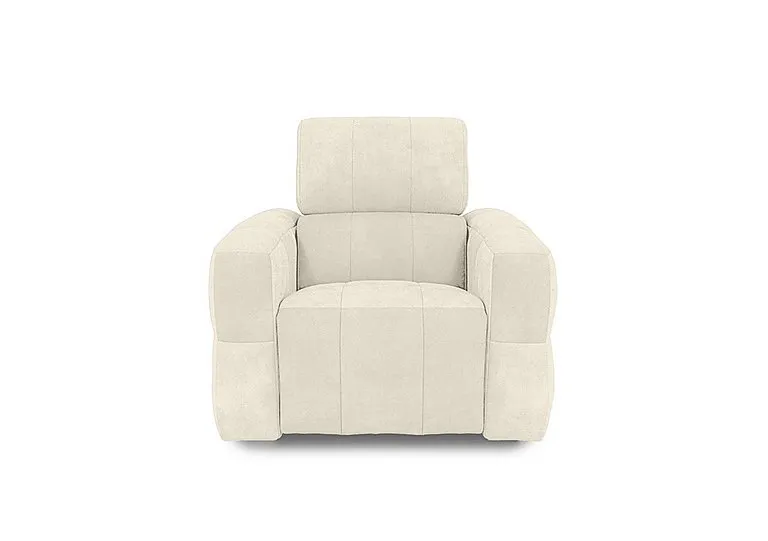 Cube Fabric Power Recliner Chair with Power Headrest